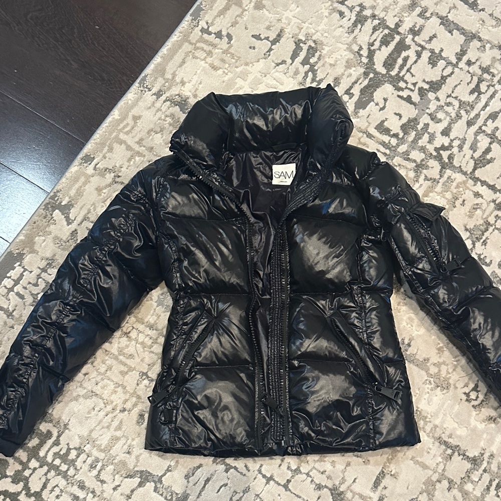 SAM Shiny Black Puffer Jacket
